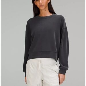 Lululemon Softstreme Perfectly Oversized Cropped Crew Size 10
